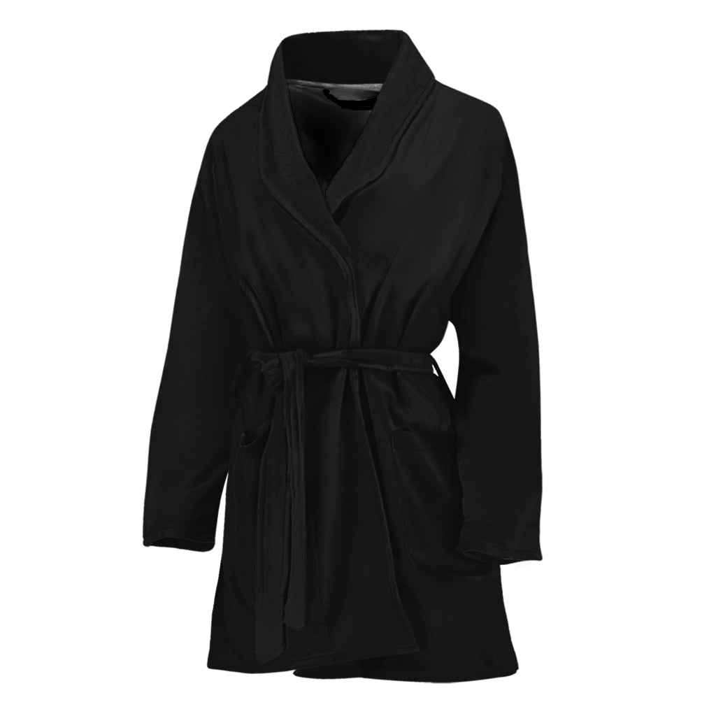 Dracula Fang Print Women's Bathrobe