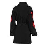 Dracula Fang Print Women's Bathrobe
