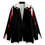 Dracula Fang Print Women's Blazer