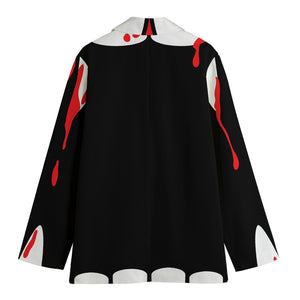 Dracula Fang Print Women's Blazer