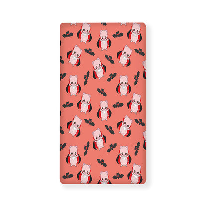 Dracula Pig Pattern Print Baby Crib Sheet