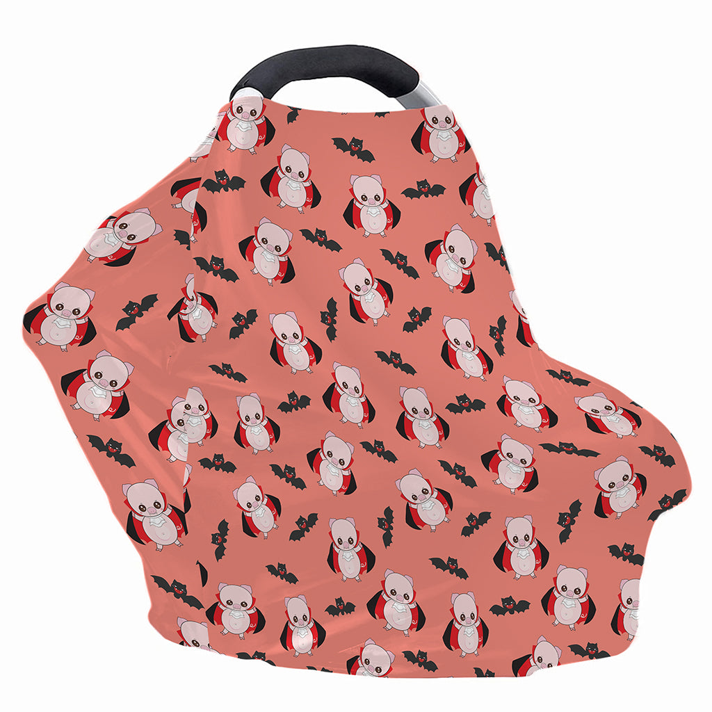 Dracula Pig Pattern Print Baby Seat Cover