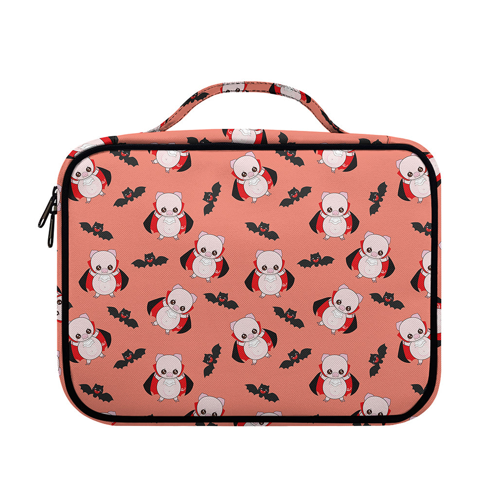 Dracula Pig Pattern Print Briefcase Bible Bag