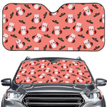 Dracula Pig Pattern Print Car Windshield Sun Shade