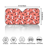 Dracula Pig Pattern Print Car Windshield Sun Shade