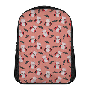 Dracula Pig Pattern Print Casual Backpack