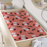 Dracula Pig Pattern Print Changing Pad Cover