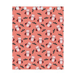 Dracula Pig Pattern Print Curtain