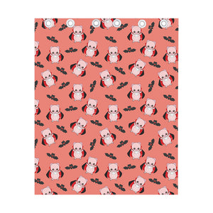 Dracula Pig Pattern Print Curtain