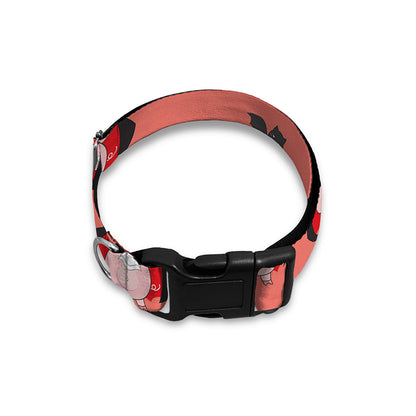 Dracula Pig Pattern Print Dog Collar