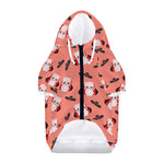 Dracula Pig Pattern Print Dog Zip Up Hoodie