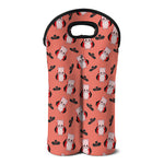 Dracula Pig Pattern Print Double Neoprene Wine Tote