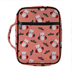 Dracula Pig Pattern Print Front Pocket Bible Bag