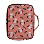 Dracula Pig Pattern Print Front Pocket Bible Bag