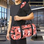 Dracula Pig Pattern Print Gym Bag