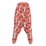 Dracula Pig Pattern Print Hammer Pants