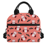 Dracula Pig Pattern Print Insulated Lunch Bag