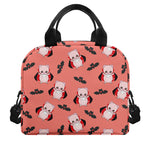 Dracula Pig Pattern Print Insulated Lunch Bag