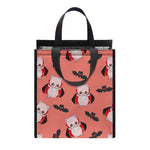 Dracula Pig Pattern Print Insulated Lunch Tote