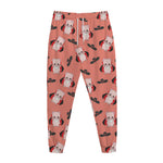 Dracula Pig Pattern Print Jogger Pants