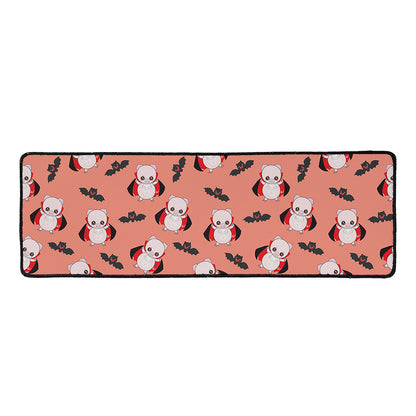 Dracula Pig Pattern Print Long Kitchen Mat