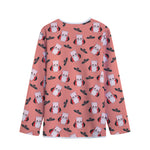 Dracula Pig Pattern Print Long Sleeve Short Coat