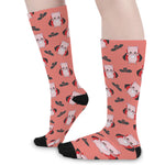 Dracula Pig Pattern Print Long Socks