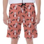 Dracula Pig Pattern Print Men's Beach Shorts