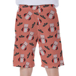 Dracula Pig Pattern Print Men's Beach Shorts