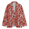 Dracula Pig Pattern Print Men's Blazer