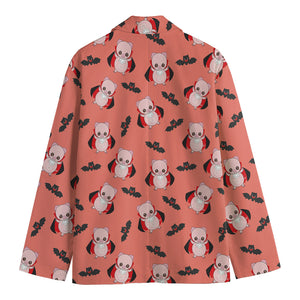 Dracula Pig Pattern Print Men's Blazer