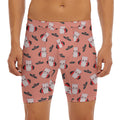 Dracula Pig Pattern Print Men's Long Boxer Briefs