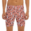 Dracula Pig Pattern Print Men's Long Boxer Briefs