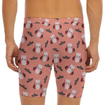 Dracula Pig Pattern Print Men's Long Boxer Briefs