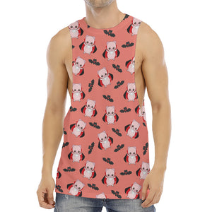 Dracula Pig Pattern Print Men's Muscle Tank Top