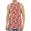 Dracula Pig Pattern Print Men's Muscle Tank Top