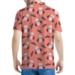 Dracula Pig Pattern Print Men's Polo Shirt