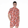 Dracula Pig Pattern Print Men's Rompers