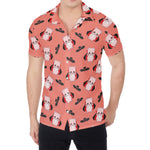 Dracula Pig Pattern Print Men's Shirt