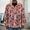 Dracula Pig Pattern Print Men's Shirt Jacket