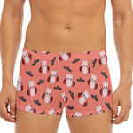 Dracula Pig Pattern Print Men's Short Boxer Briefs