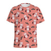 Dracula Pig Pattern Print Men's Sports T-Shirt