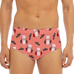 Dracula Pig Pattern Print Men's Triangle Swim Briefs