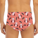 Dracula Pig Pattern Print Men's Triangle Swim Briefs
