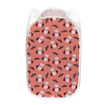 Dracula Pig Pattern Print Mesh Laundry Hamper