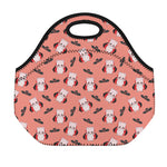 Dracula Pig Pattern Print Neoprene Lunch Bag
