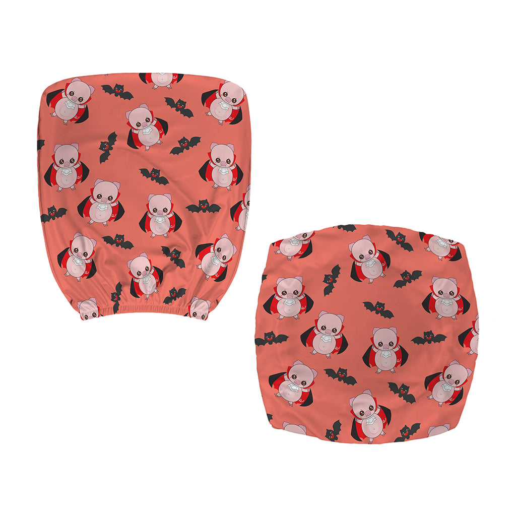 Dracula Pig Pattern Print Office Chair Cover