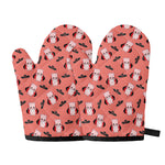 Dracula Pig Pattern Print Oven Mitts