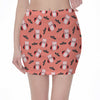 Dracula Pig Pattern Print Pencil Mini Skirt