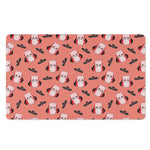 Dracula Pig Pattern Print Polyester Doormat